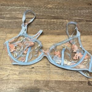 Blue bra from For Love or Lemons